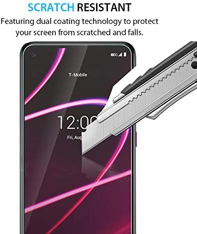 Zeking [3 pakovanje] dizajniran za T-Mobile Revvl 5G kaljeno staklo za zaštitu ekrana, 9h tvrdoća [3D dodir] [futrola prilagođena] [protiv ogrebotina] [protiv otiska prsta] bez mjehurića