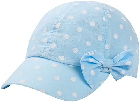 Toddler šešir za sunce djevojke ljetna kapa za šešir UV zaštita tačka & amp;Bowknot šešir za plažu bejzbol kape UPF 50+