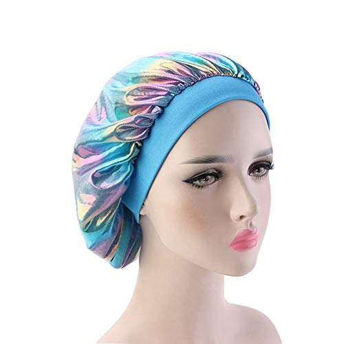 Mossty Women Nightcap elastična traka za spavanje Šešir za spavanje Baggy Bonnet Curly Prirodna kosa kapa za gubitak kose