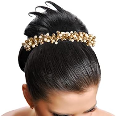 Gajra umjetna cvjetna oprema za kosu za kosu Indijski ručni ukras za kosu za žene Partywear brak Mehndi Festival Giftting