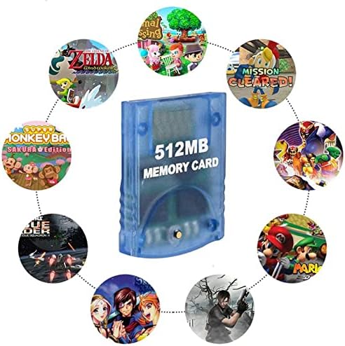 Plava Vanjska memorijska kartica 512MB pogodna za Wii / Gamecube/GameCube/NGC / GC