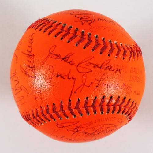 1983. All-Star Game Hof'er potpisao je Experiment Baseball Finley's Ernie banke, Warren Spahn itd. - COA PSA / DNK - AUTOGRAFIRANI BASEBALLS
