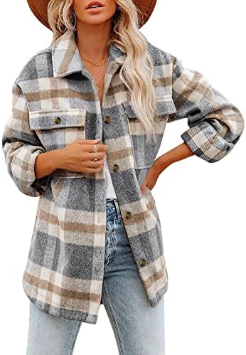 Žene Ležerne prilike na tanjurnu tipku Džepne rukave Džepne majice Srednji dugi labavi preveliki kaput kardigan runo Pola zip
