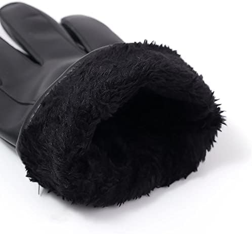 N / A muške rukavice zimske rukavice plišani topli dodirni ekran otporan na vjetar Muška jesenska zimska koža