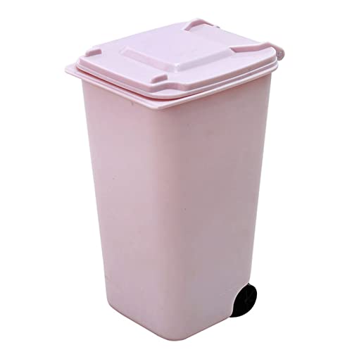 Zukeeljt smeće može jednostavno okretati stolni kantu za smeće Jednostavno mini kore Confetti Storage Curch Square Square za uklanjanje šminke za skladištenje pamuka