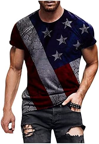 Muške Sjedinjene Američke Države Zastava za zastavu Summer 3D digitalni tiskarski košulja Dan neovisnosti