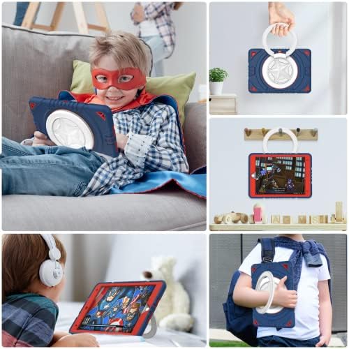 Ambison Nova iPad 10.2 futrola za djecu, iPad 9th/8th / 7th generacija futrola, 360 rotirajuća otporna na