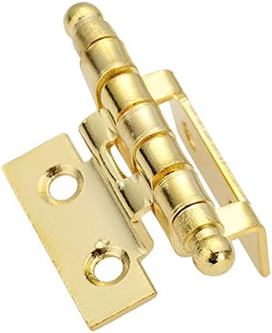 Czdyuf 2pcs Gold Namještaj ukrasni šarki ormar vrata prtljage šarke 8 rupa Dekor za vintage drvene nakit 40mm