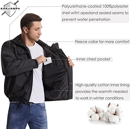 Sksafety visoke vidljivosti od reflektirajuće jakne za muškarce, vodootporna sigurnosna jakna za muškarce