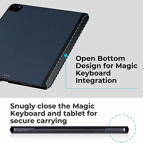 Pitaka magnetsko postolje i futrola za 2022/2021 iPad Pro 12,9 inča 6. / 5. jorgacije, čarobne tastature