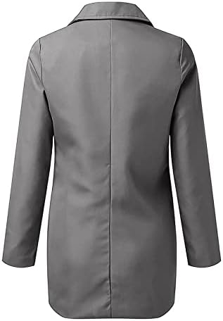 Ženski kaput blezer za rad Ležerne prilike otvorene otvorene prednje dugih rukava u kancelarijski jakne
