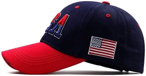 Povosyoung USA zastava za bejzbol kapu za muškarce Žene Pamuk Snapback Hat Unisex America Embory Hip Hop