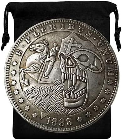 Kocreat Copy 1888 U.S Hobo Coin - Ratni konjski križari lobanja srebrna replika morgan dolar Suvenir Coin