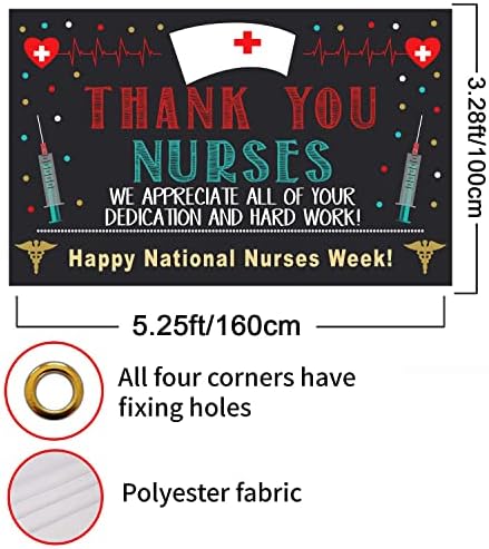 Nurse Appreciation Week Banner backdrop dekoracije - Sretna Nacionalna sedmica medicinskih sestara Banner