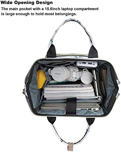 Yusudan mramorni backpack laptop za žene, koledž, kolekcionarski ruksak školski torbica za knjige 15,6 inča
