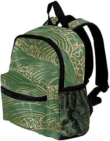 VBFOFBV ruksak za laptop, elegantan putni ruksak casual paketa na ramenu za muškarce, vintage japansko sprej zlatno zeleno