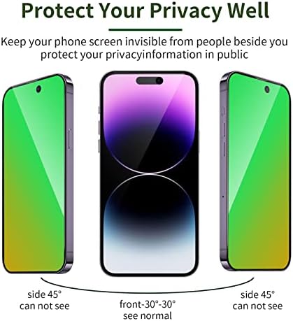 Eliphelet 2 pakovanje za iPhone 14 Pro Max Zaštita ekrana za privatnost kaljeno staklo za iPhone14 ProMax