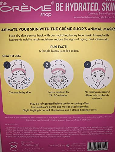Creme Shop Animirana Maska Za Zeko - Slatke Maske Od 3 Komada