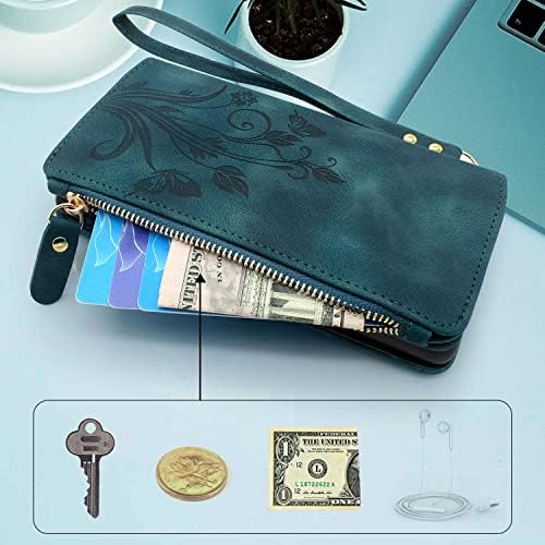 Lacass [zaštita od krađe kartica] 10 držač za utore za kartice Zipper džepni novčanik torbica Flip kožna
