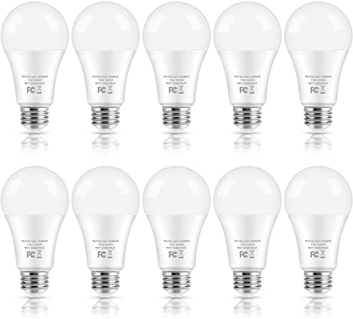 LED sijalice, 100 W ekvivalentne A19 LED Sijalice, 13W 5000k dnevna svjetlost Bijela 1500 lumena bez zatamnjivanja