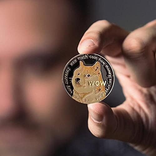Kreativni dogecoin suvenir pozlaćeni novčić Kolekcionarski odličan fizički poklon Zlatni kolekcija kolekcija kovanica Komemorativna umjetnost kovanica