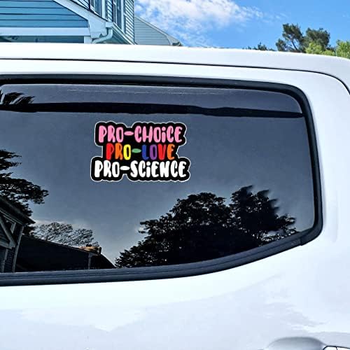 3pcs Pro Choice Clos naljepnica za naljepnicu, premium vodootporni vinil pro Love Pro Science Womens Feminist
