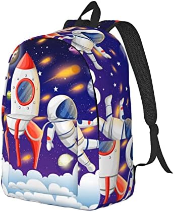 Nolace univerzum astronaut raketa Galaxy Veliki fakultetski ruksak casual torba laptop ruksak Računarska torba za dnevni boravak za djevojke dječake