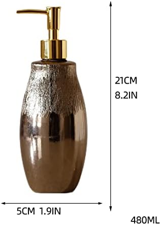 FFNUM losion raspršivači sapuna 480ml, keramika, smeđa, 8.26 * 2.16 * 1.96inch dispenzer ruku