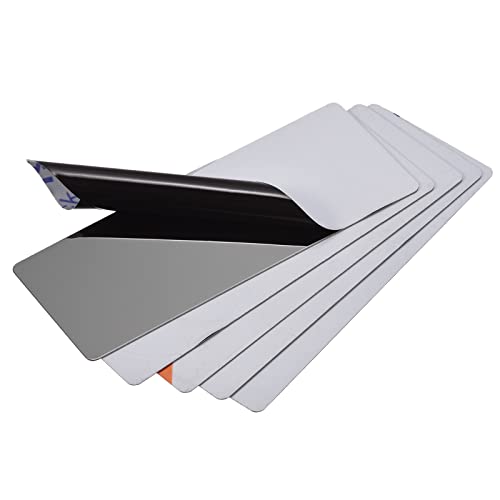 Uxcell Blank metalna kartica 80mm x 30mm x 0,4mm 201 ploča od nehrđajućeg čelika za poliranje tamno siva