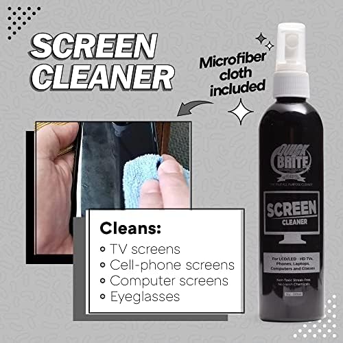 Brzo i brite za čišćenje ekrana sa krpom, sprejom za čišćenje sveza na ekranu, 8 unci