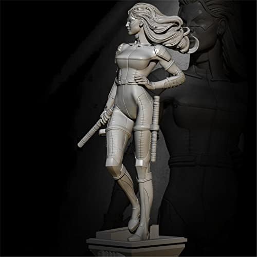 Goodmoel 75mm 1/24 Fantasy Planet ženski ratnički smola komplet figura Nesastavljene i neobojene minijature/ti-6846