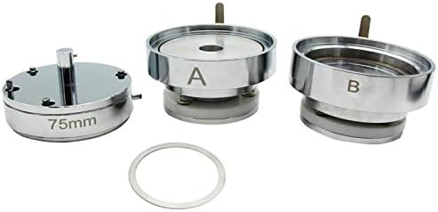 Chibuttons 75 mm Izmjenjivi okrugli die molsi-s1 + besplatni komponente dugmeta PIN-a