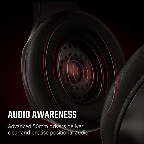 Acer Nitro Gaming slušalice sa fleksibilnim Omnidirekcionim mikrofonom, podesivom trakom za glavu, Crna