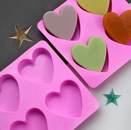 Silikonski srčani kalupi 4-šupljina Ljubav Heart Silikonski slatkiši za tortu kalupa za pečenje silikonskih