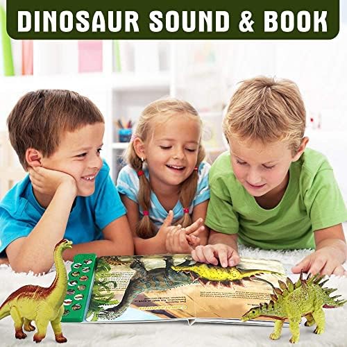 OleFun Dinosaurus igračke za 3 godina & Up - Dinosaurus Sound Book & 12 realan tražim dinosaurusa brojke