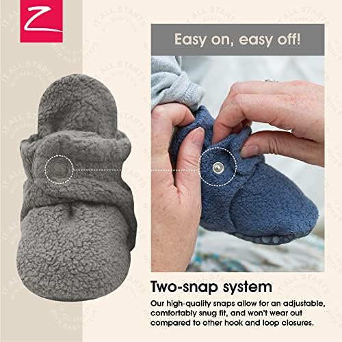 Zutano Unisex Cozie Fleece dječje čizme sa hvataljkama, Baby Essentials