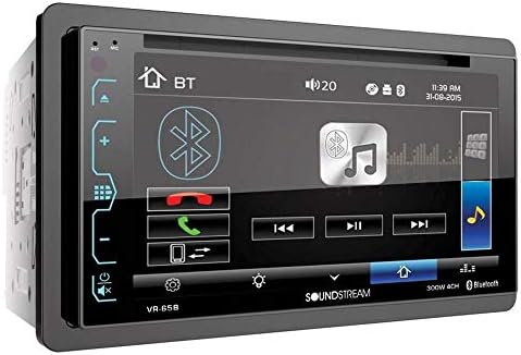 SoundStream VR-65B Dvostruko DIN Bluetooth DVD / CD / AM / FM in-crtica stereo sa 6,2 Smart Sense Exic