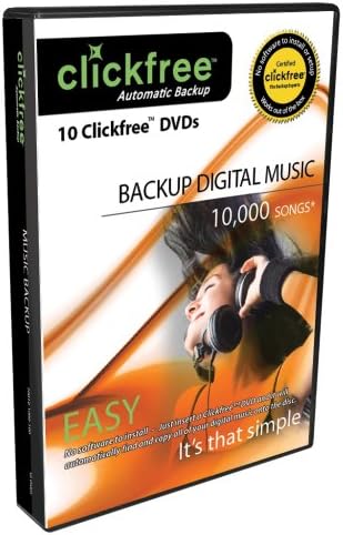 Clickfree Automatic Backup DVD Music Edition DVD200-10, 10-Pack