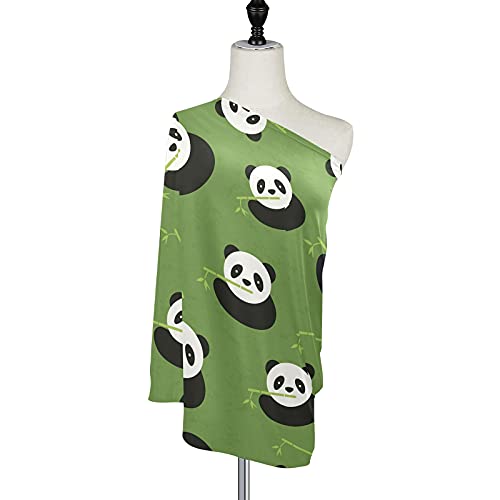 Slatka panda jedeo bambusove prekrivače za bebe - dojenje dojenje za dojenje dojenčad za dojenčad automobila