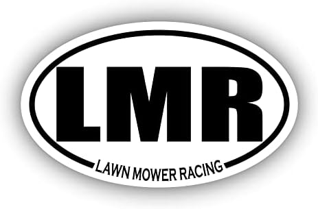 Kosilica za kosinje Racing LMR Ovalni naljepnica branika 3m vinilna decal 3 u x 5 in