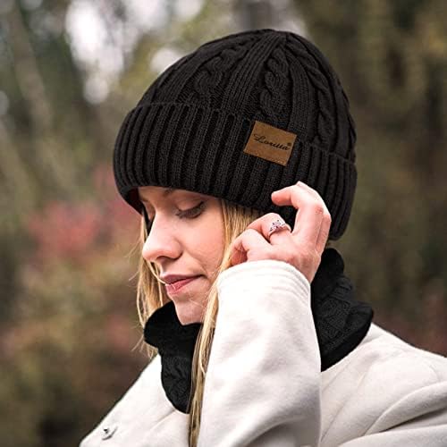 3 komada zimska kapa kapa šal sa ekranom osetljivim na dodir set debela topla pletena kapa od flisa obložene