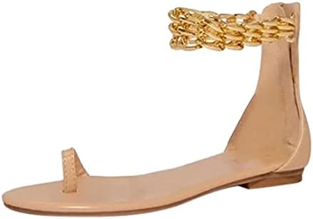 Ženske otvorene boemijske flip ploče, Ležerni ljetni lančani klizanje na sandalnim papučama Roman cipele