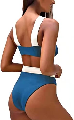 Knosfe 2 Kom Ženski Bikini Setovi Visokog Struka Izrezani Kupaći Kostimi Tankini Set Set Bikinija Za Odmor
