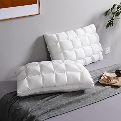 Vaš mjesec super podržava meko-alternativni jastuk veličine veličine 2, fluffy mekani luksuzni jastuci za spavanje 2 pakovanja, jastuci za krevet za leđa (bijeli)