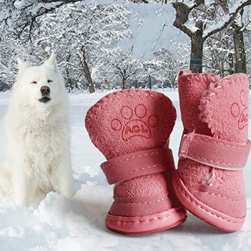 Cipele za pse za pse za kućne ljubimce cipele od kašmirnih snijega pamučne cipele mekane udobne čuvaju toplo