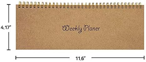 UniverUred Sedmični planner - žičarski kalendar planer - neoštećen kalendar za nedeljne planiranje - elegantan