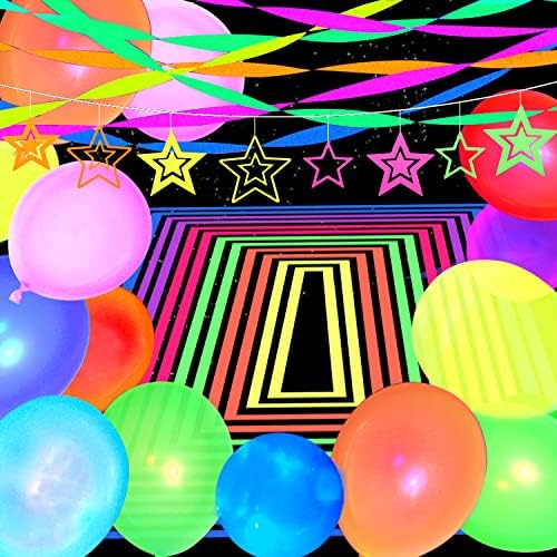 110 paket u boji UV neonski baloni Glow baloni Neonski ukrasi za zabave Glow u mraku baloni potrepštine
