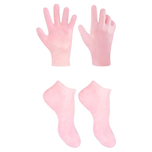 ARTIBETTER silikonske rukavice hidratantne rukavice za čarape Set Spa rukavice i Set čarapa za popravku