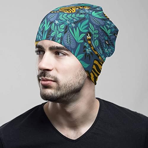 BAIKUTOUAN Bohemian Tropical Tiger Print kapice za muškarce žene sa dizajnom Lobanja kapa