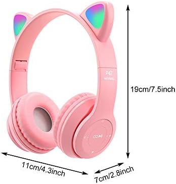 Iuyypu slušalice za mačke za uši Gaming slušalice, bežične slušalice za igranje slatke mačke uši slušalice